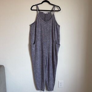 Women’s Sincerely Jules Washed Light Purple Soft & Comfy Harem Jumpsuit. Size XL
